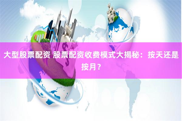 大型股票配资 股票配资收费模式大揭秘：按天还是按月？